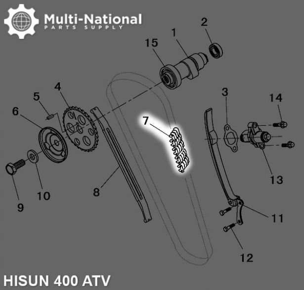 Timing_Chain_ _M7 6 35 112_Hisun_400 800cc_ATV UTV_1