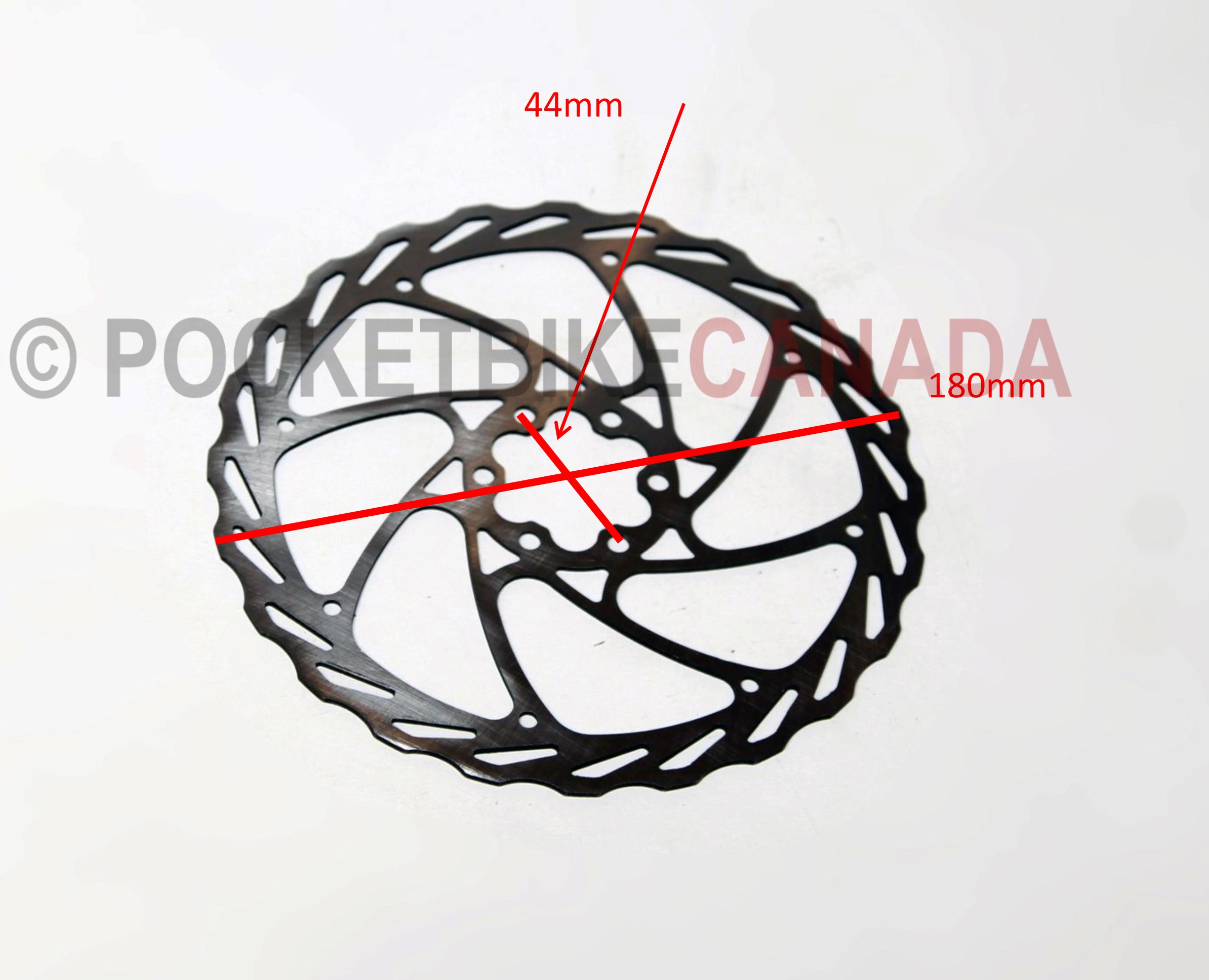 FatBike Slotted Disc Brake Rotor 180mm for Surface 604 Fat Bike - S6040011