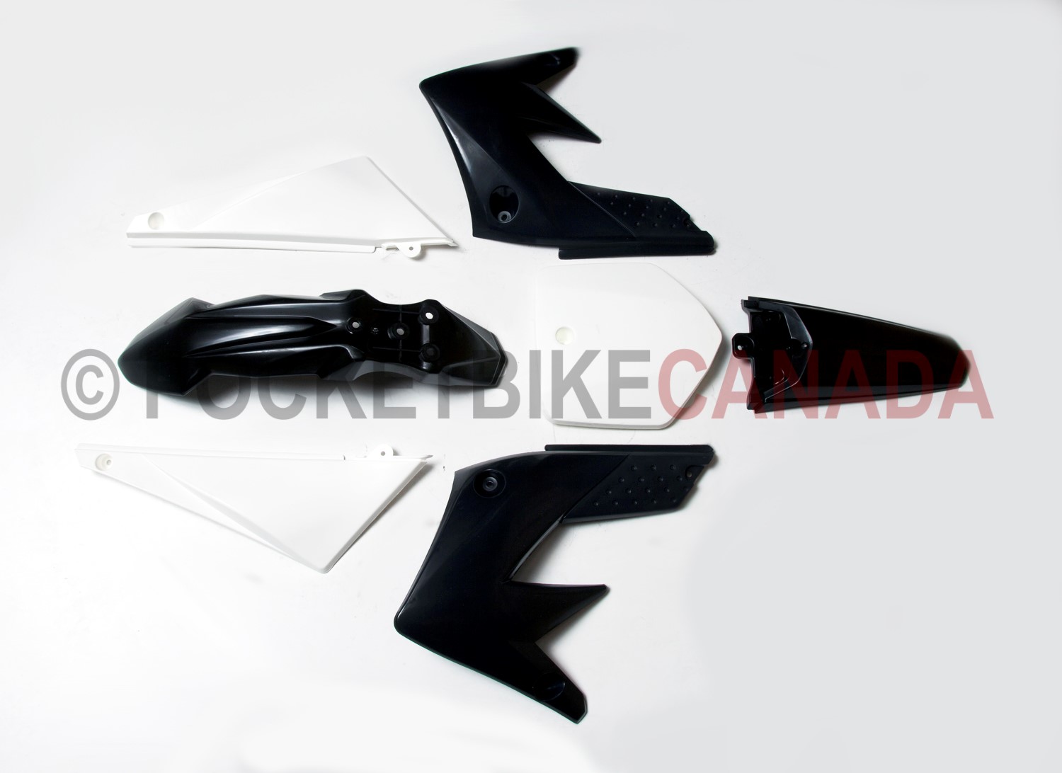 Black Body Kit for 140cc, X33, Dirt Bike Motorcycle, 4 Cycle - G2070061