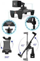 Tripod_Mount_ _Phone__Tablet_Stand_Selfie_Stick_Upper_and_Lower_Support_Profile_Threaded_Mounts_4